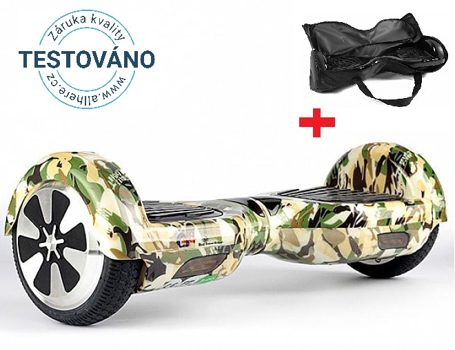Hoverboard EcoWheel 6,5" standard s Bluetooth - vojenská ARMY