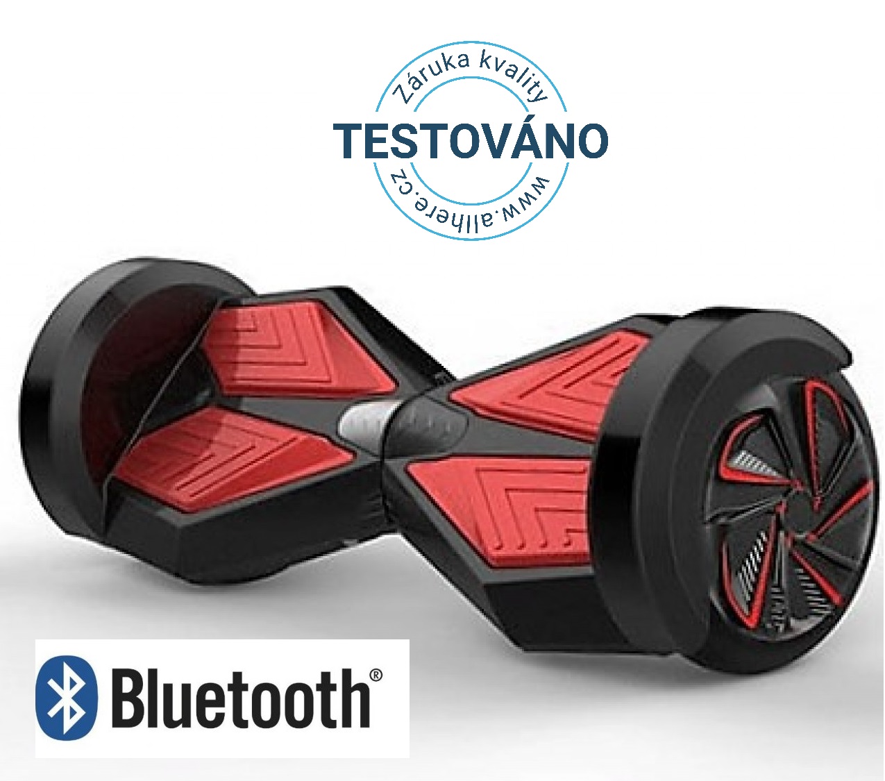 Hoverboard EcoWheel 8" Premium s bluetooth - černá