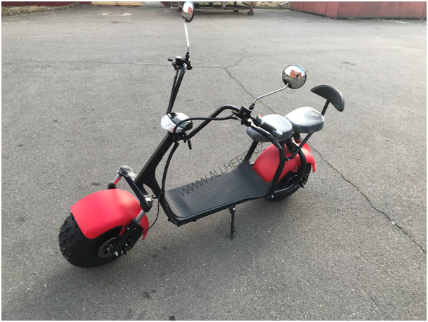 Elektrická koloběžka EcoWheel GR1+ 1000W - červená matná