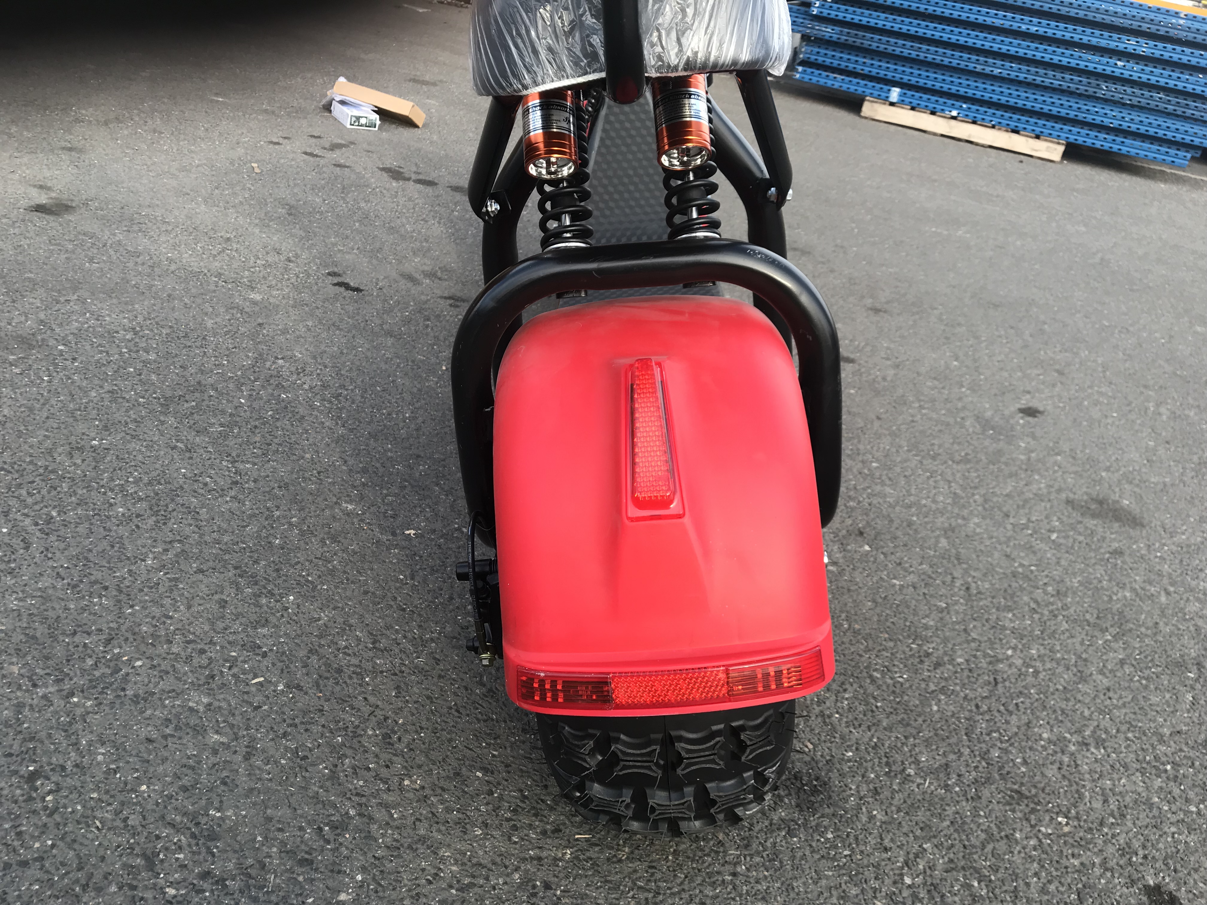 Elektrická koloběžka EcoWheel GR1+ 1000W 20Ah - červená matná