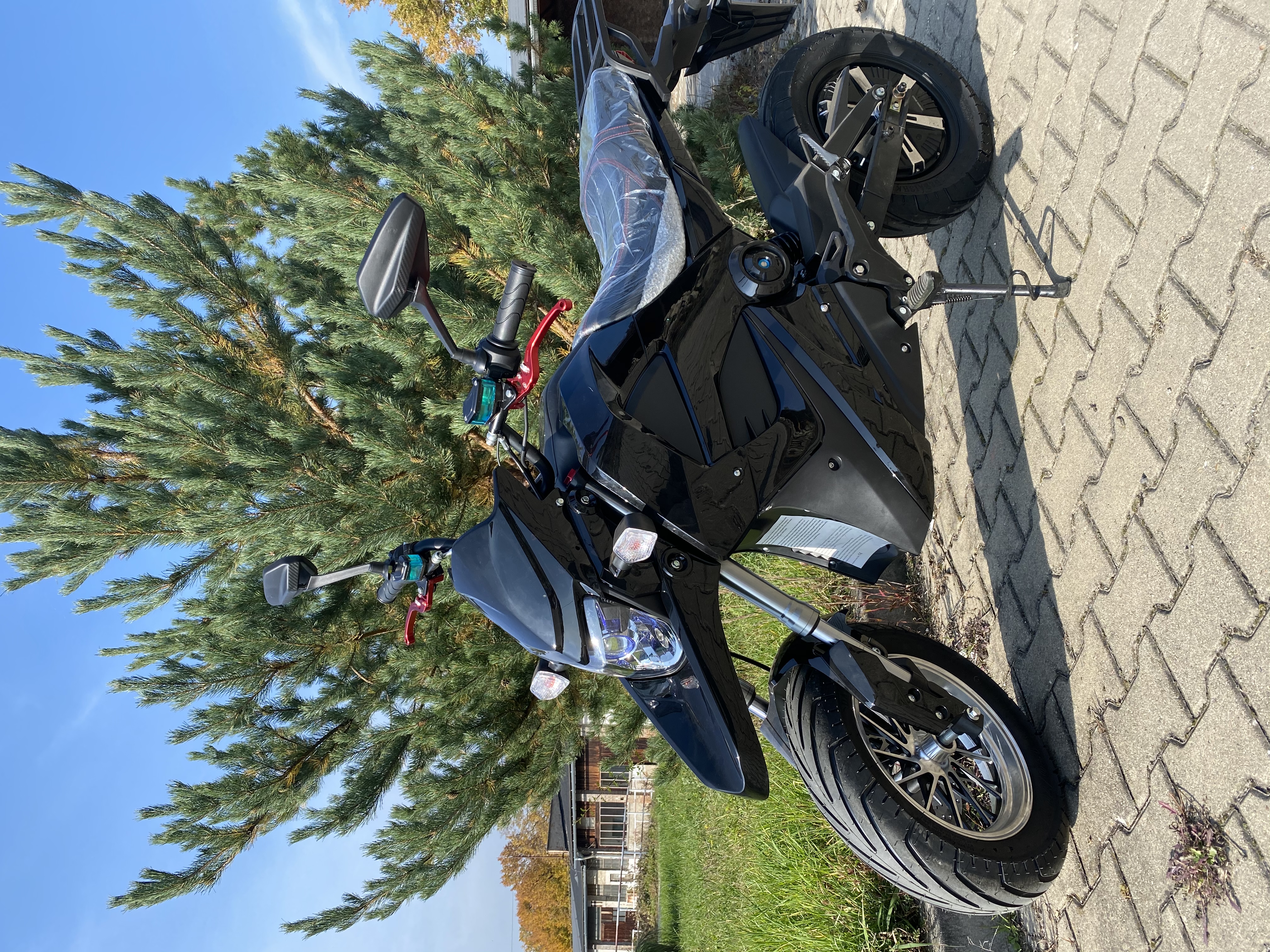 Elektrický skútr EcoWheel G5 2000W 40Ah 72V COC - oranžová