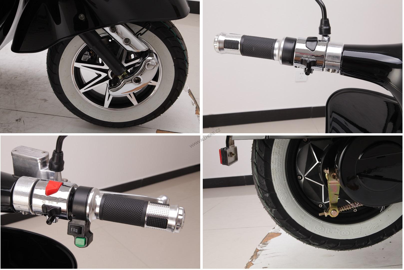 Elektrický skútr EcoWheel V78 BOSCH 3000W - COC,EEC žlutá