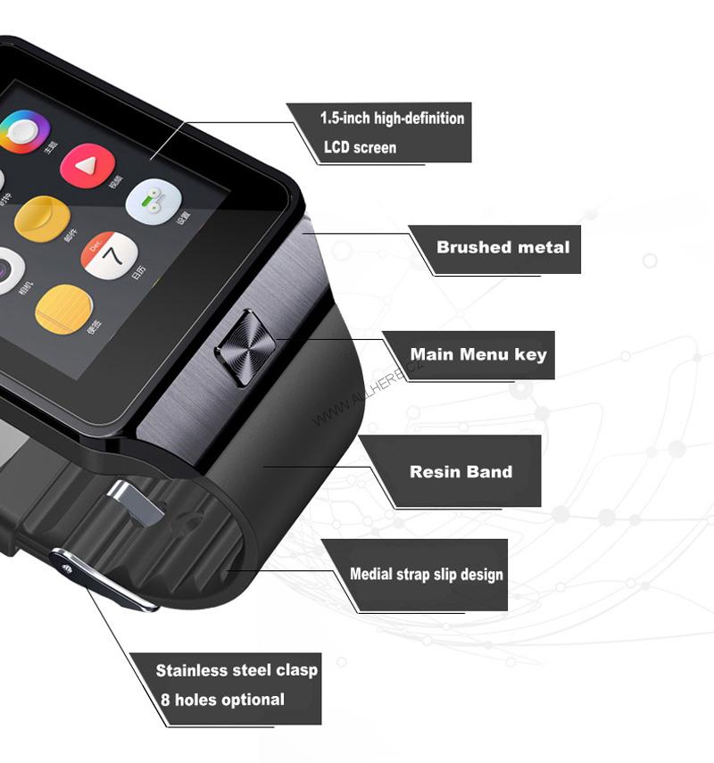 Hodinky SMARTWATCH DZ09 Bílá + České menu