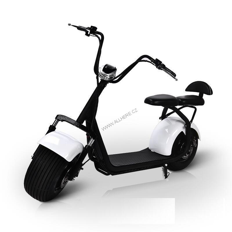 Elektrická koloběžka EcoWheel GR1+ 1000W 20Ah - bílá