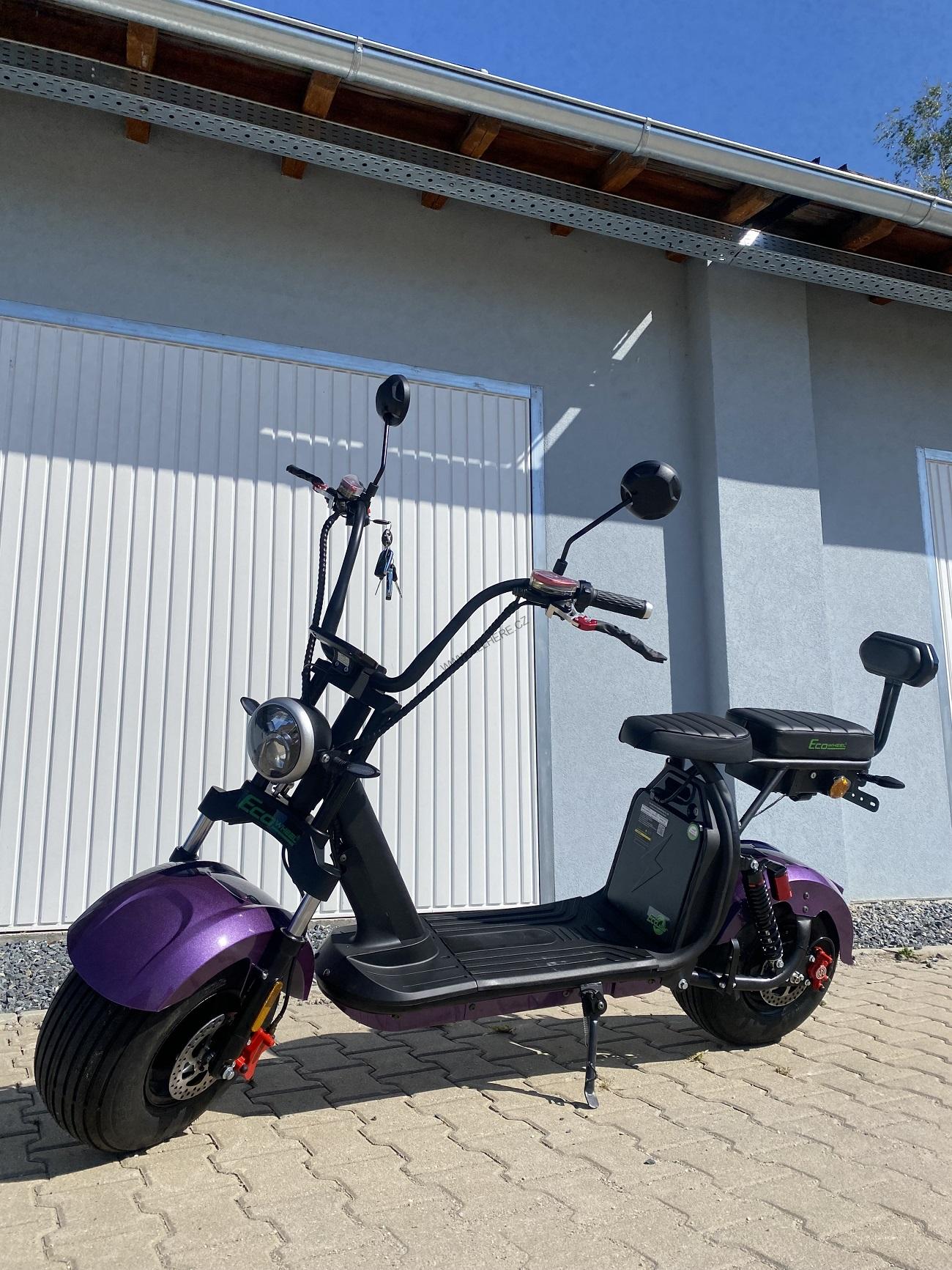 Elektrická koloběžka EcoWheel GR40 12Ah 1500W COC fialová