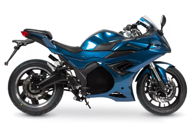 Elektrická motorka EcoWheel SUPERMOTO modrá 5000W COC