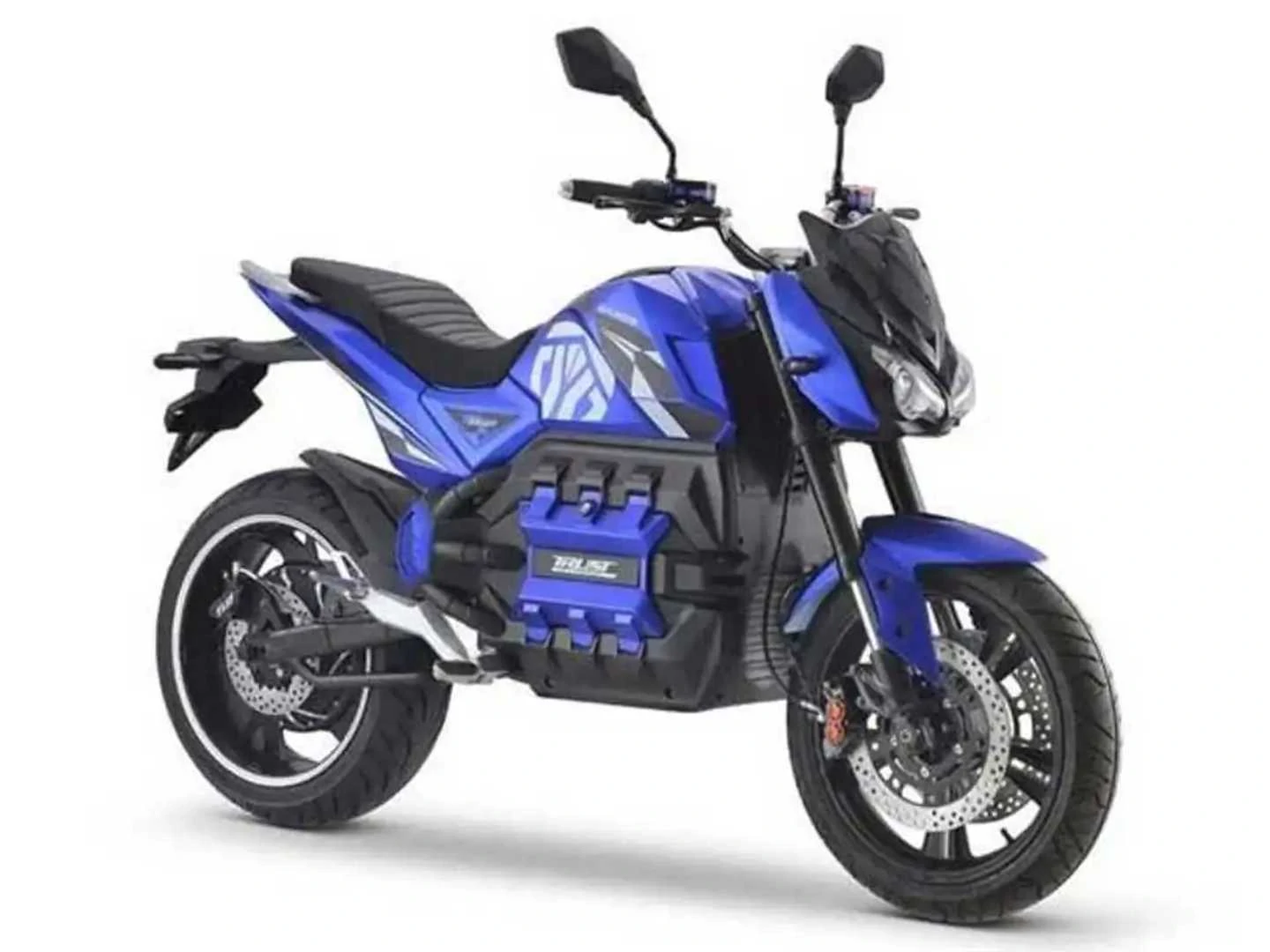 Elektrická motorka EcoWheel DIABEL 6000W 100Ah modrá