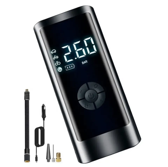 Kompaktní 12V kompresor EcoWheel AIRPUMP s nástavci