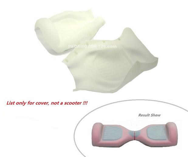 Silikonový obal pro hoverboard 6,5" - Průhledná - transparentní