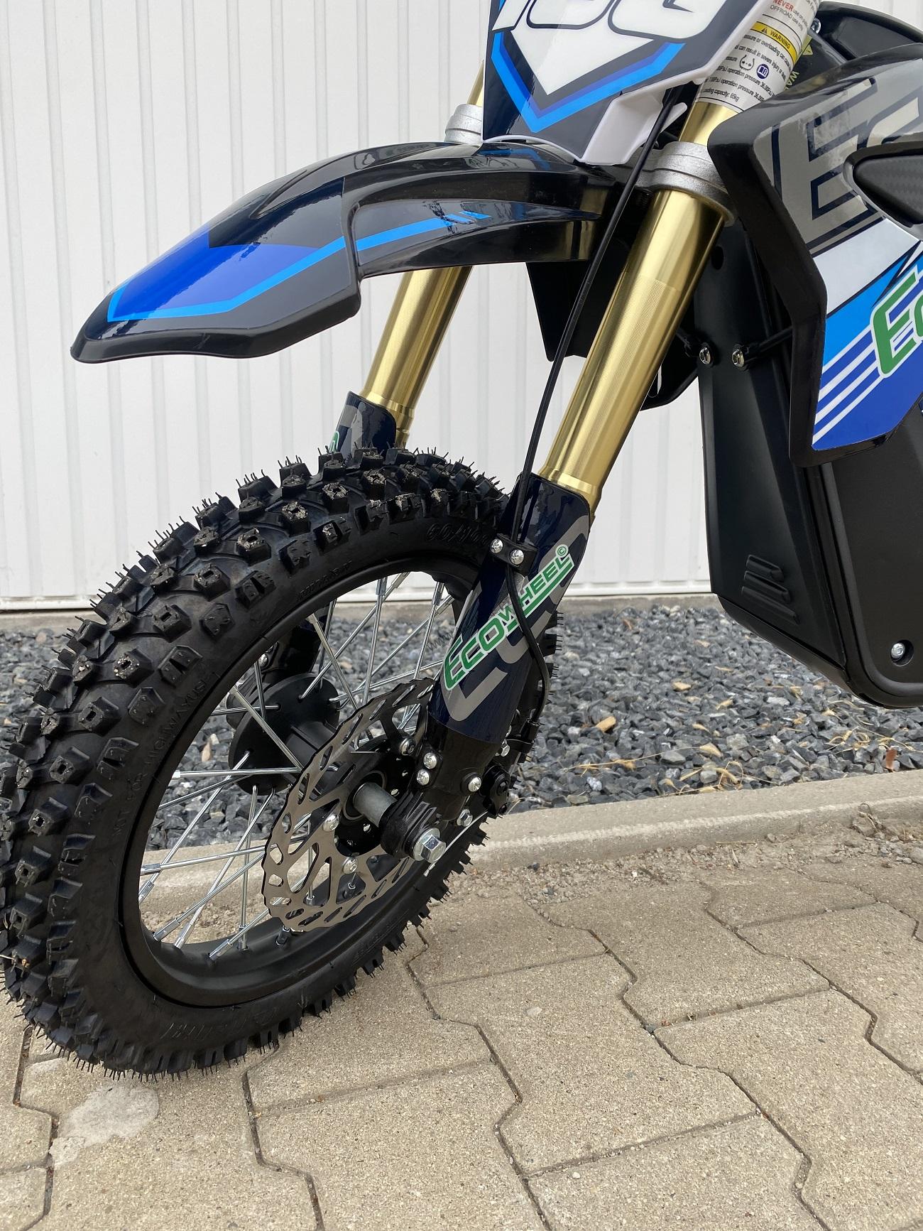 Elektrická Minicross motorka EcoWheel Silender 1000W 12/10 modrá