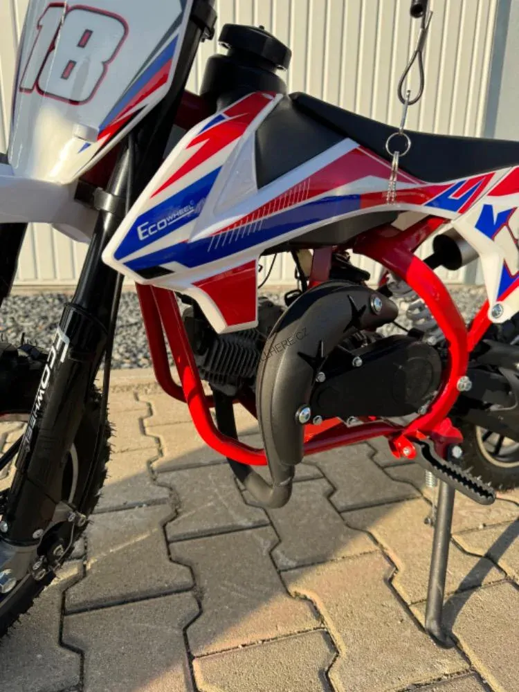 Minicross motorka ECOSPARK ULIT 49ccm 2T - červená