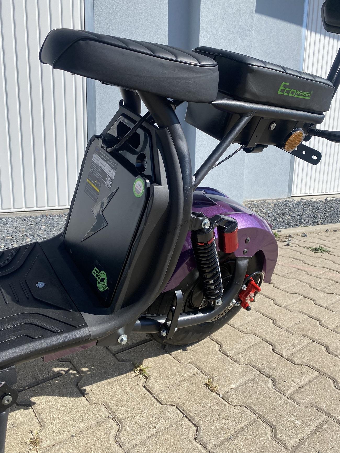 Elektrická koloběžka EcoWheel GR40 12Ah 1500W COC fialová