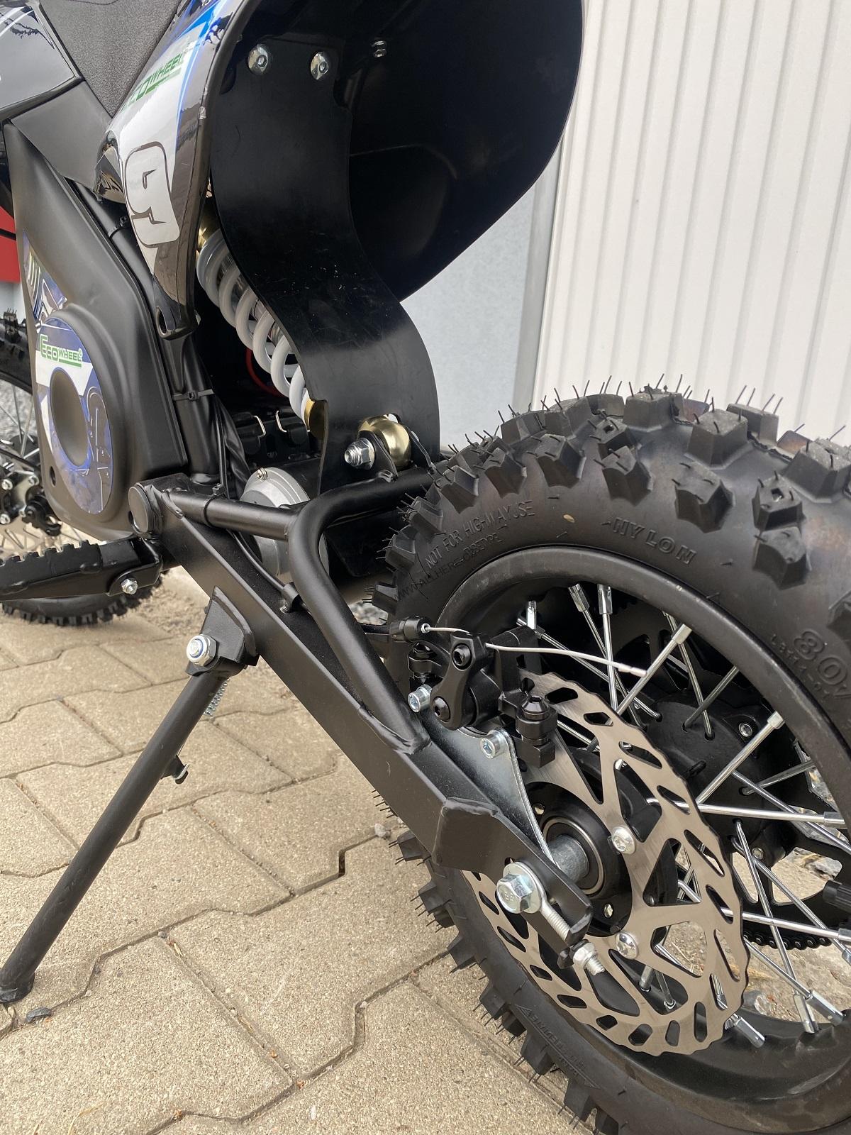 Elektrická Minicross motorka EcoWheel Silender 1000W 12/10 modrá