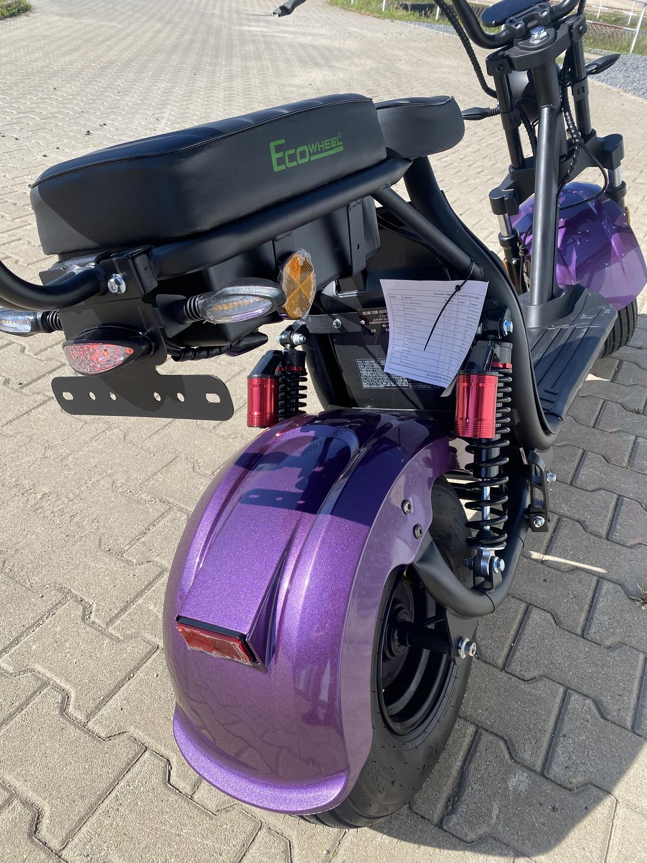 Elektrická koloběžka EcoWheel GR40 12Ah 1500W COC fialová