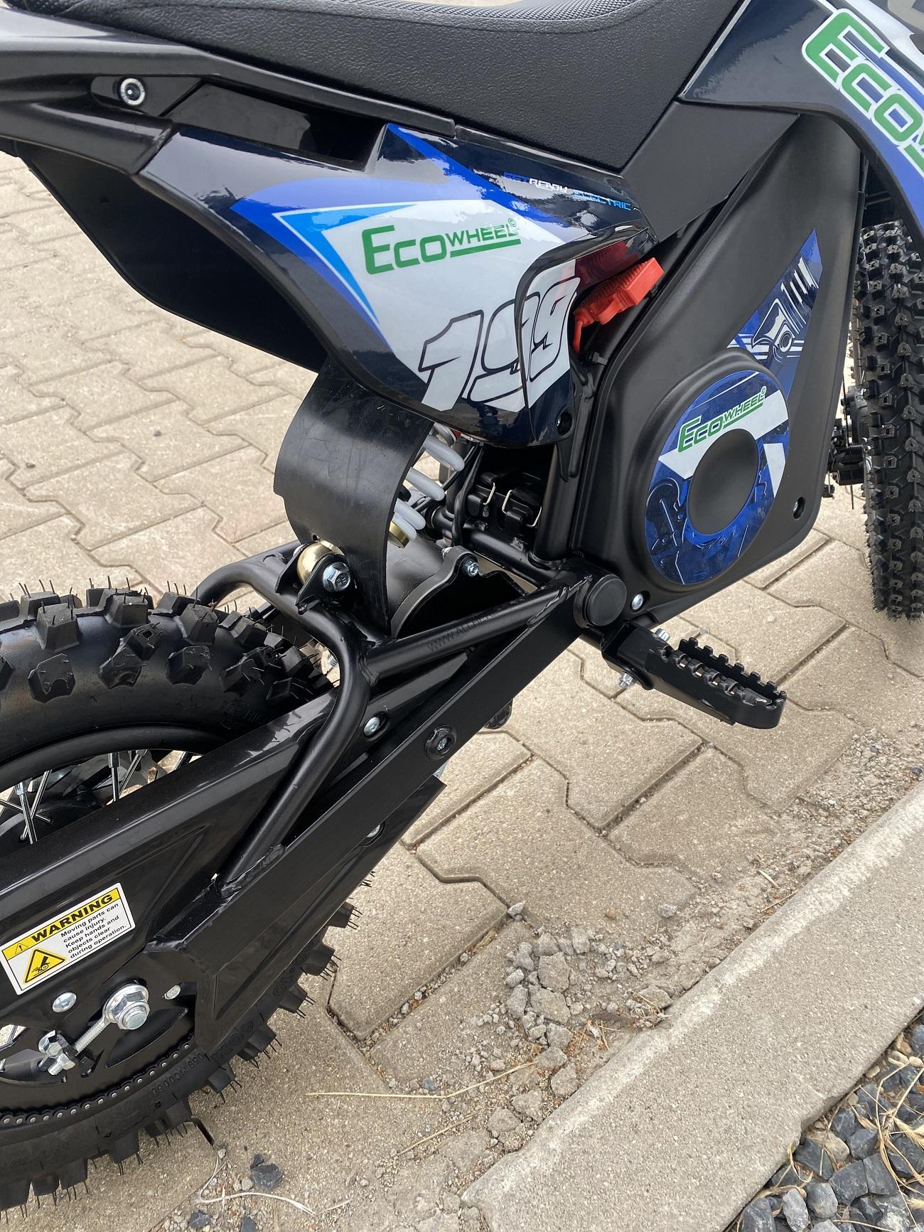Elektrická Minicross motorka EcoWheel Silender 1000W 12/10 modrá