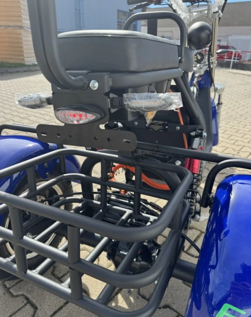 Elektrická tříkolka EcoWheel X7 2000W s košíkem COC