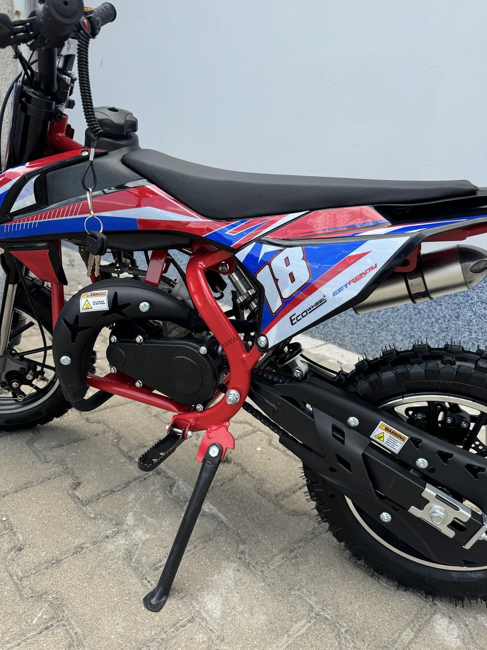 Minicross motorka ECOSPARK ULIT 49ccm 2T - červená
